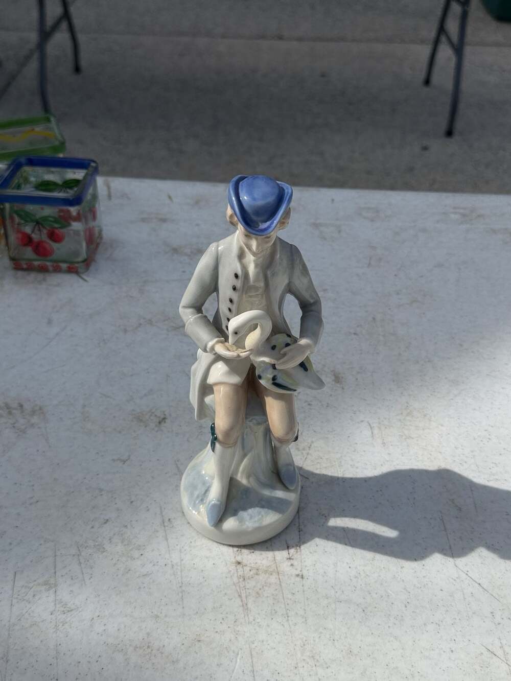 Vintage Fango Spain Porcelain Figurine — Young Man With Mandolin ...,